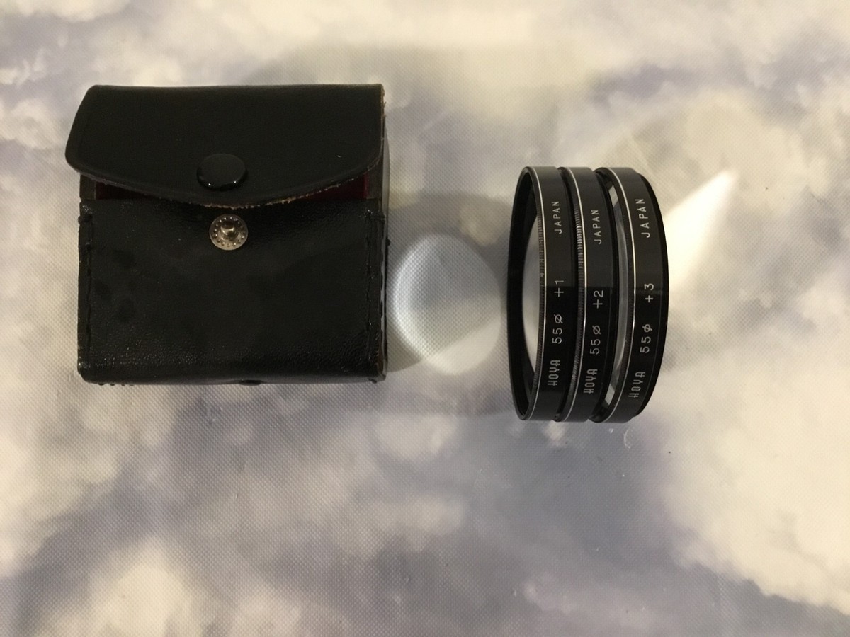 Hoya Close Up Lens Set 55mm +1, +2, +3 with Leather Case :-) | eBay