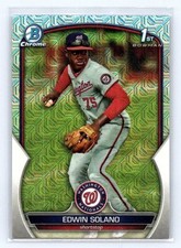 2023 Bowman Chrome #BCP-169 Edwin Solano Mojo