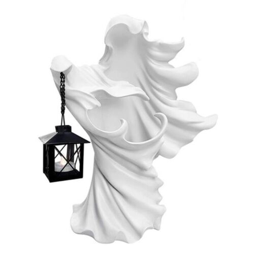 3X('S Messenger  Faceless Ghost Sculpture Halloween Statue DéCor LumièR6003 - Picture 1 of 10