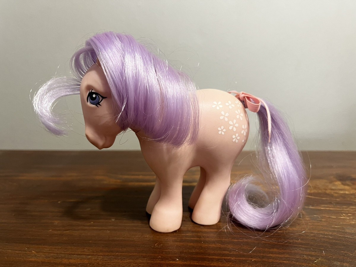 Vintage 1982 G1 My Little Pony Blossom Lavender, Purple MLP Pony