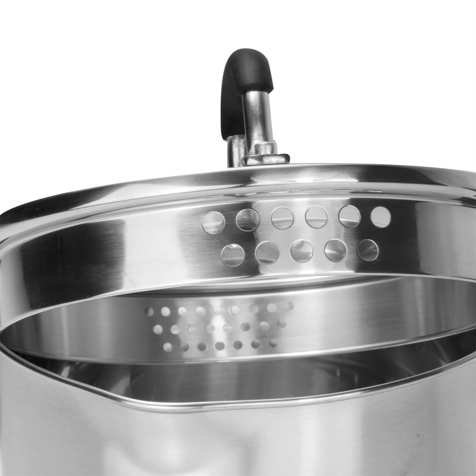 Saucepans Stainless Steel x3 Boiling Pan Induction Ceramic Gas Electric