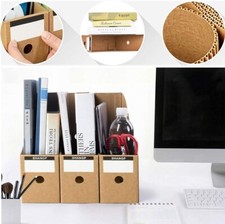 SLEEC 6 Pack magazine file holder cardboard office box file file storage Paper