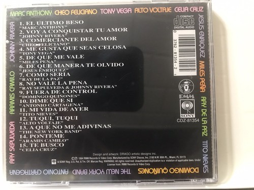 Rare CD RMM Megamix No Vale La Pena Ray Sepúlveda Johnny Rivera Tito Nieces - Foto 2 di 2