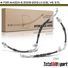 2pcs Brake Hydraulic Hose for Mazda 6 2009-2013 Front Left & Right GS3L43980A