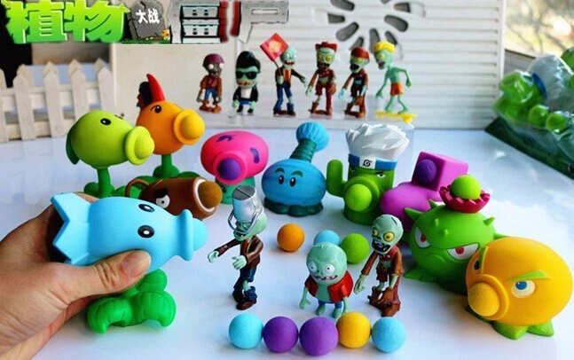 Plants Vs Zombies Figures Peashooter Cactus Potato Mine 