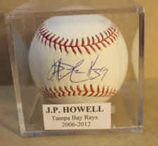 HOWELL, J.P.  2006-2012 TAMPA BAY RAYS SIGNED BASEBALL