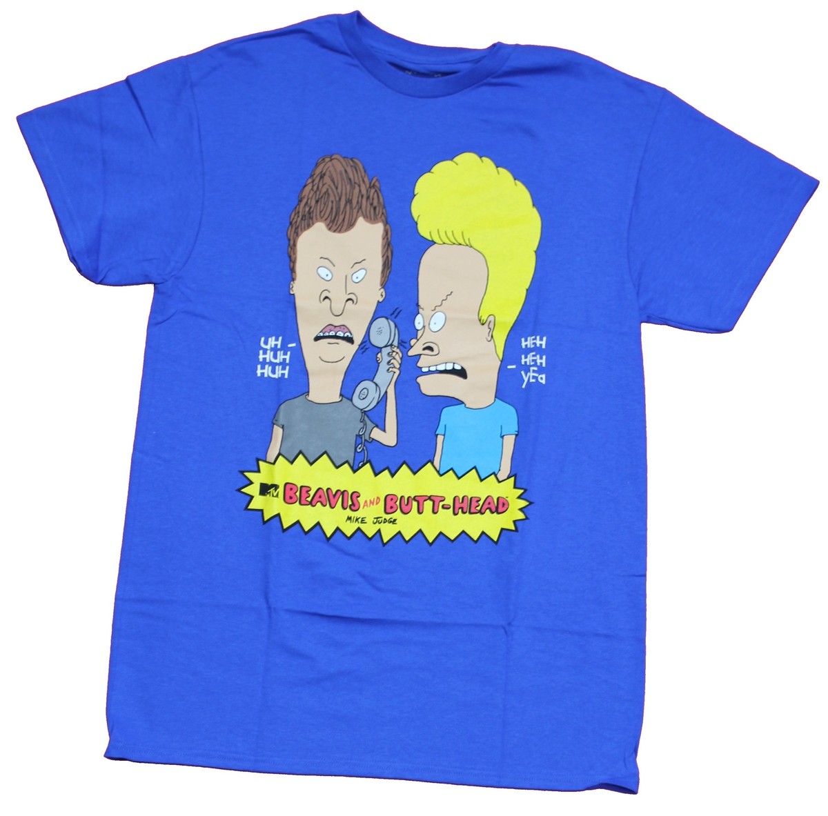 Beavis and Butthead Adult New T-Shirt - uh huh heh Phone