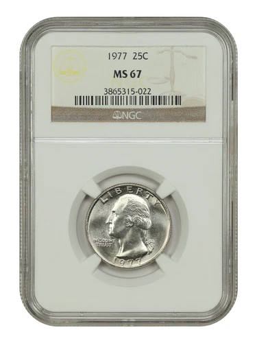 1977 25C NGC MS67 - Washington Quarter