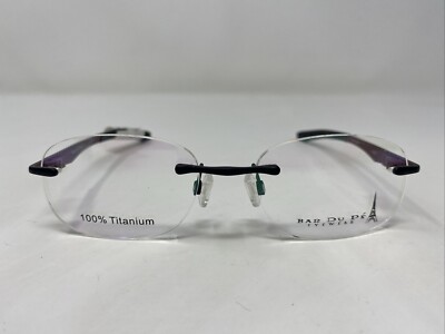 Bar Du Pé JULES BLACK 52-19-140 Black/Burgundy Rimless Eyeglasses Frame IL04