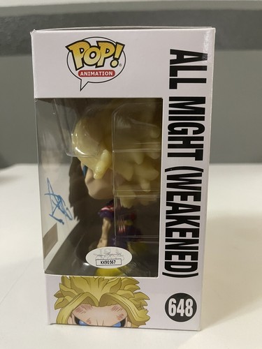 CHRIS SABAT SIGNED WEAKENED ALL MIGHT FUNKO POP MY HERO ACADEMIA JSA COA - Picture 2 of 6