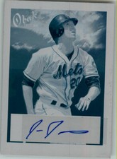 Ike Davis 2009 TriStar Obak #A11 Autograph Rookie Auto Press Plate 1/1