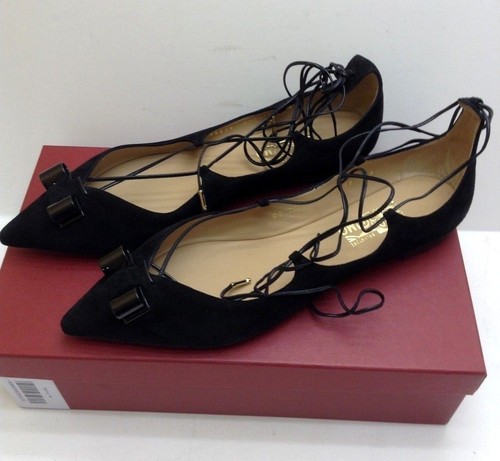 SALVATORE FERRAGAMO Black Suede \