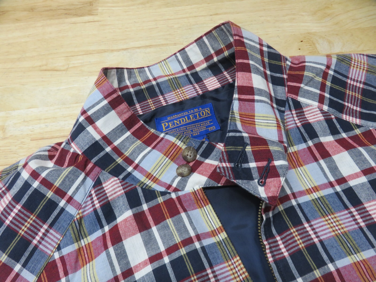 Pendleton Full Zip Jacket Mens Size XL Cotton Mul… - image 4