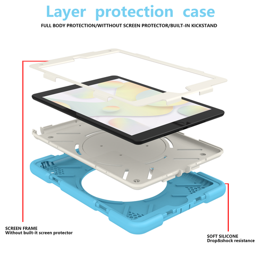 Kids Shockproof Heavy Duty Stand Case Cover For iPad 10th 9/ 8 / 7th 6 / 5th Gen - Picture 3 of 138