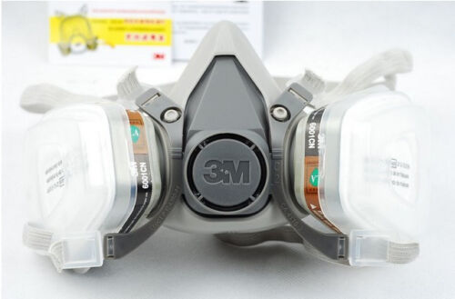 For 3M 6200 6001 7 pcs Suit Respirator Painting Spraying Face Gas Mask 5N11 New - Picture 1 of 6