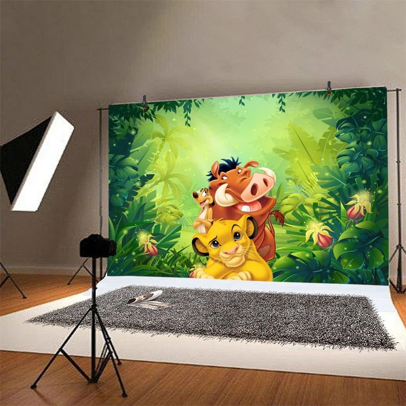 Simba Lion King Backdrop Baby Shower Boy Birthday Party Photo Background Banner - Image 4 of 4