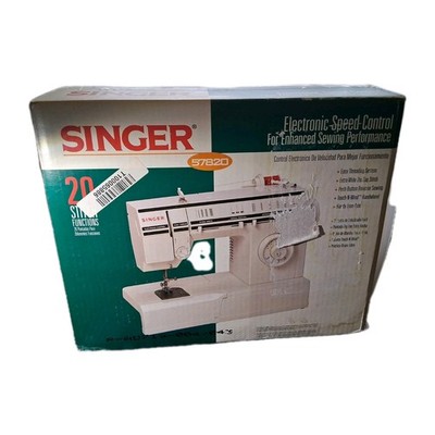 Singer Sewing Machine 57820 Open Box Vintage Electric Speed Control New 
