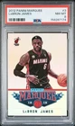 2012 PANINI MARQUEE LEBRON JAMES CARD #3 *GRADED PSA NM-MT 8 - MIAMI HEAT!