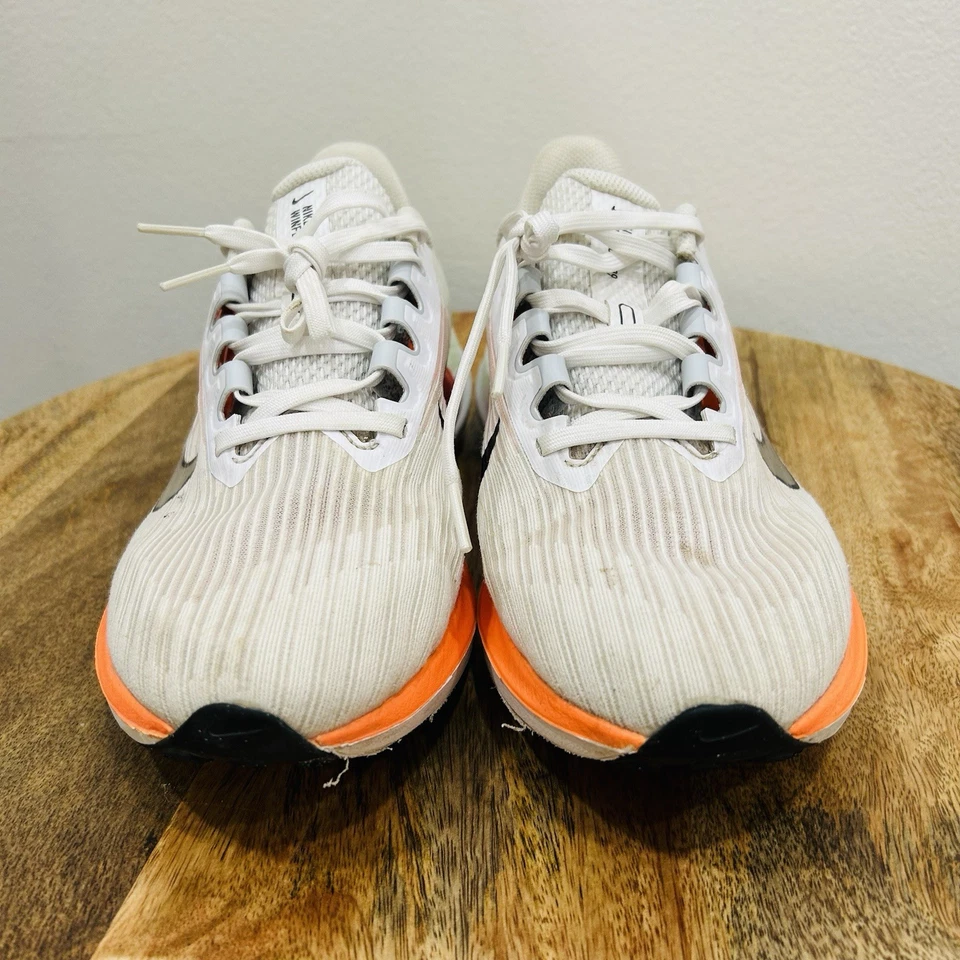 Men Nike Air Winflo 9 Running Shoes Size 8 White/Black/Total Orange DD6203-100 - Image 2 of 4