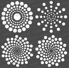 Reusable Dot Mandala Stencils for Painting on Wood, Canvas, , Fabric, Floor, ...