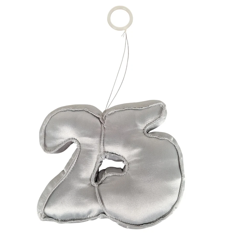 Amscan Plata 25 Aniversario Peluche Colgante Decoración Fiesta Decoración Cumpleaños  Foto 2 de 4