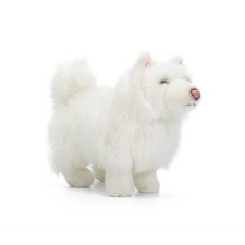 Samoyed Stuffed Toy Toy Furry Samoyed Stuffed Animal Soft for Photography, Desk
