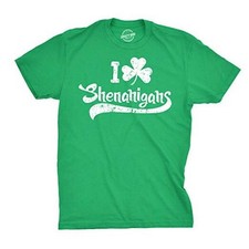 Chemises homme St Patrick Day - Drôle irlandais I trèfle Shenanigans XX - Grand vert
