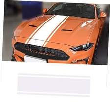 Car Hood Decals Sticker Universal Auto Racing Modified Body Stripes Vinyl White