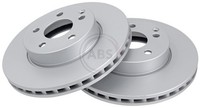 2X A.B.S. Bremsscheibe Beschichtet 17758 FüR Mercedes Klasse SLK SLC C204 W204