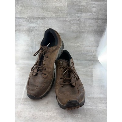 Merrell Moab Adventure Dark Earth Brown Leather Hiking Shoes Men Sz 14 Vibram