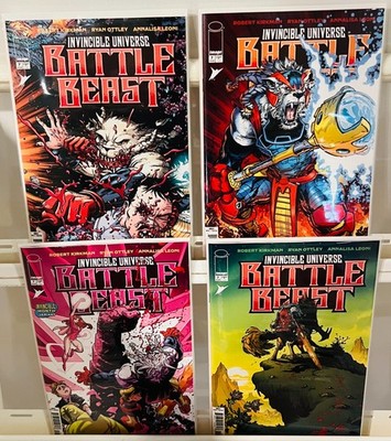 4 BATTLE BEAST #7 BURNHAM 1:10 /A/ B MCFARLANE/ C INVINCIBLE VARIANTS IMAGE NM+
