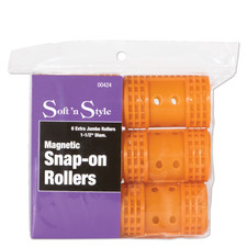 Soft  n Style Magnetic Snap-on Rollers, Extra Jumbo - 1-1/2" 00424