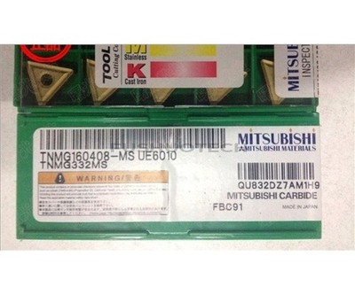 10Pcs/Box New   TNMG160408-MS UE6010 TNMG332MS Carbide Inserts Plc ff *wq