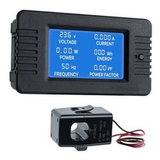 AC 80-260V 100A Multi-Function Power Monitor LCD Digital Display Voltage