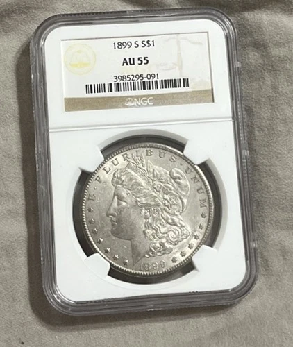 1899 S Morgan Silver Dollar NGC AU-55