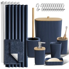 Bathroom Set - Bathroom Set, Bathroom Sets with Shower Curtain and Rugs, Show...