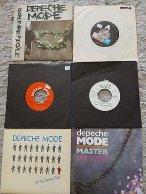 DEPECHE MODE  6  7'' VINYL SINGLES -  JUST CAN'T GET ENOUGH,  THE MEANING OF LOVE