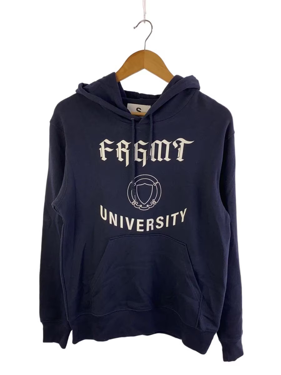トップス FRAGMENT UNIVERSITY UNV SWEAT HOODIE L FRAGMENT DESIGN FRGMT UNV SWEAT HOODIE, Size S, Cotton, Navy Print