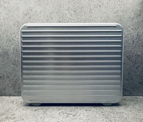 Rimowa Aktentasche / Koffer Attaché Aluminium Silber mit Leder Innenausstattung.