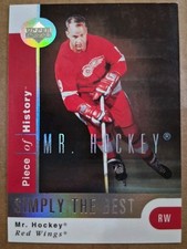 2002-03 Upper Deck Gordie Howe Piece of History Simply The Best Mr Hockey  #SB5