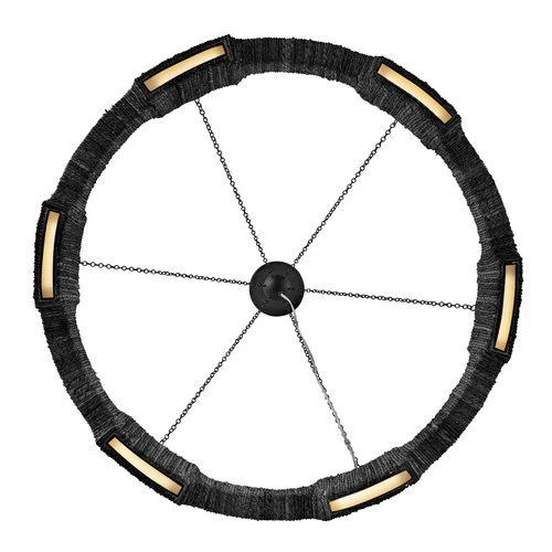 Hinkley Lighting 34106 Raffi 30"W Ring Chandelier - Carbon Black - Picture 3 of 6