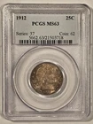 💥 1912 BARBER QUARTER  PCGS MS63 💥great patina!