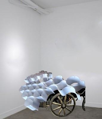 Skulptur original, Artist : Roland Jetschmanegg , 75 * 100 cm, Acryldruck