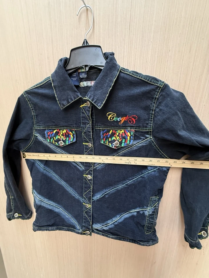 Conjunto maxi falda chaqueta vaquera vintage Coogi para mujer elástica talla XL (17) Foto 3 de 4