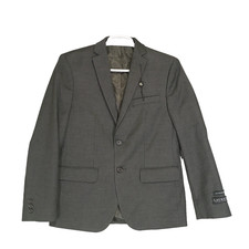 Lauren Ralph Lauren Youth Boys 2 Button Blazer Gray Sport Coat Jacket 16 R