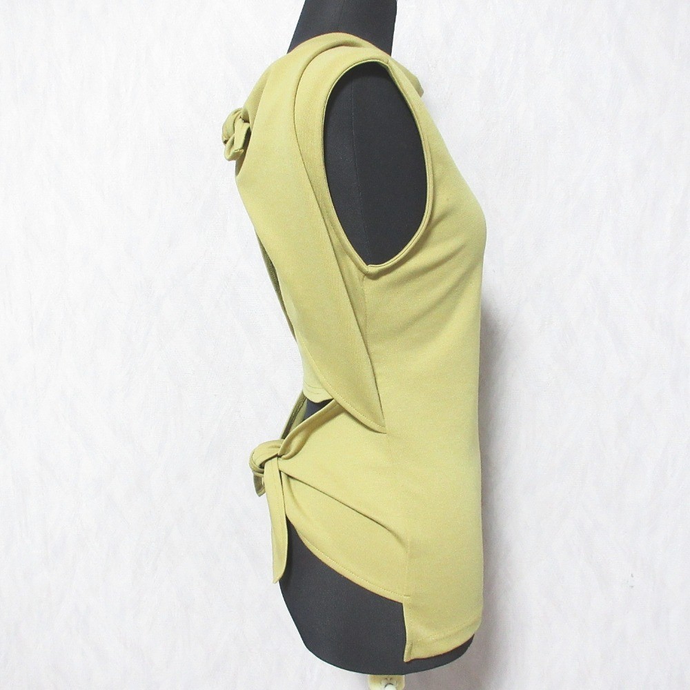 AMERI Sleeveless Back Ribbon Top 028130690 Mustar… - image 4