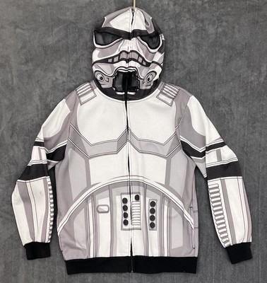 Star Wars Stormtrooper Hoodie Youth Boys XL Jacket Fleece Face