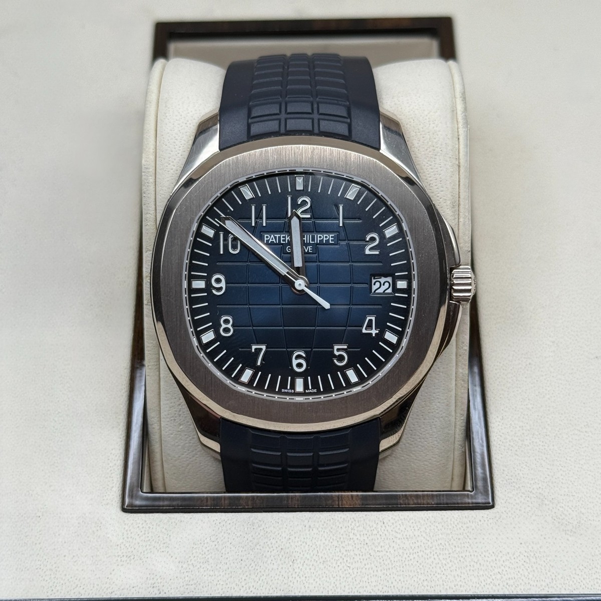 Bracelet Caoutchouc Bleu Marine Patek Philippe Pour Aquanaut 5968 - Neuf Avec étiquettes - Largeur 22 Mm