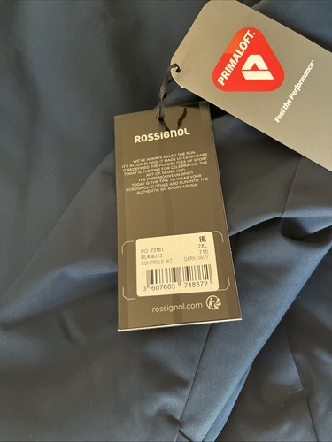 ROSSIGNOL Controle Insulated Ski Jacket Dark Navy Men’s 2XL Primaloft NWT $350 - Picture 4 of 8