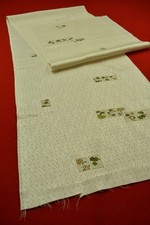 Vintage Japanese Silk Kimono Fabric Textile Remnant Craft Material 62.2"/CJ82/10